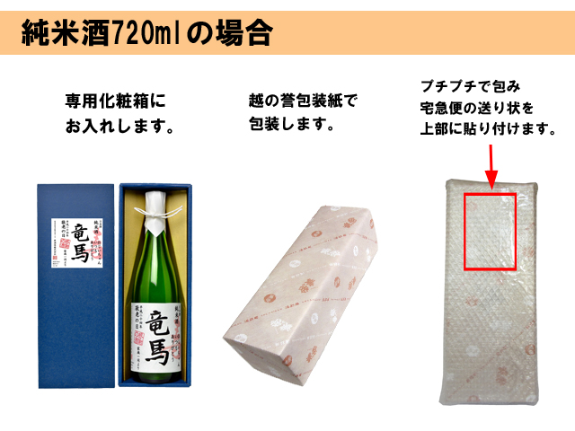 敬老の日オリジナルラベル　包装　純米酒720ml